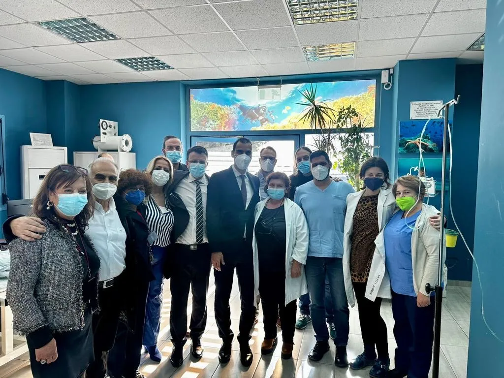 Επίσκεψη Υφ. Υγείας Μ. Θεμιστοκλέους στο Γ. Ν. «Άγιος Παύλος» & στη Μ.Η.Ν «Νίκος Κούρκουλος» 