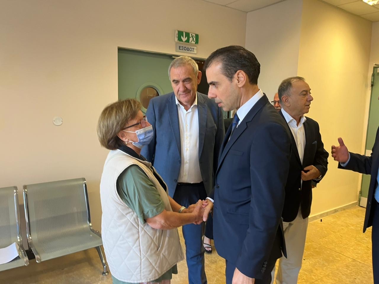 Επίσκεψη του Μ. Θεμιστοκλέους στο Γενικό Νοσοκομείο Ζακύνθου