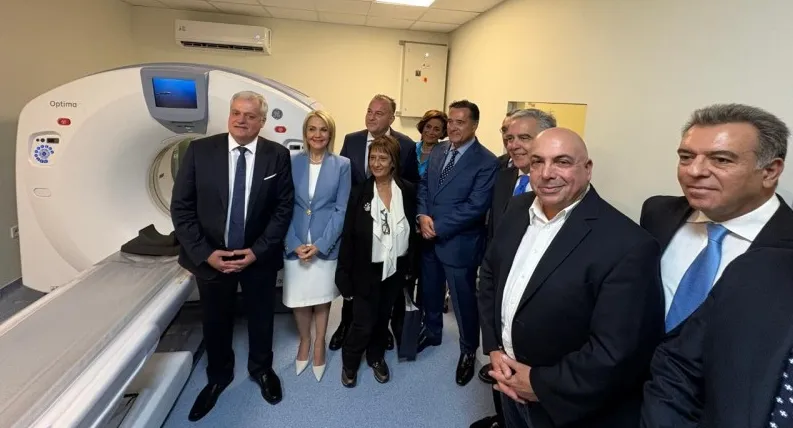Γ.Ν. Καρπάθου: Εγκαινιάστηκε ο πρώτος αξονικός τομογράφος